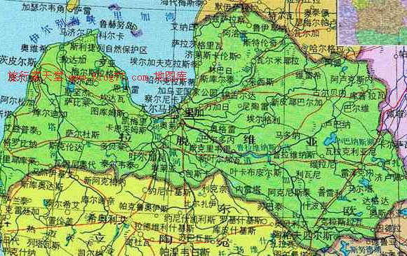 拉脱维亚地图,拉脱维亚地图高清中文版