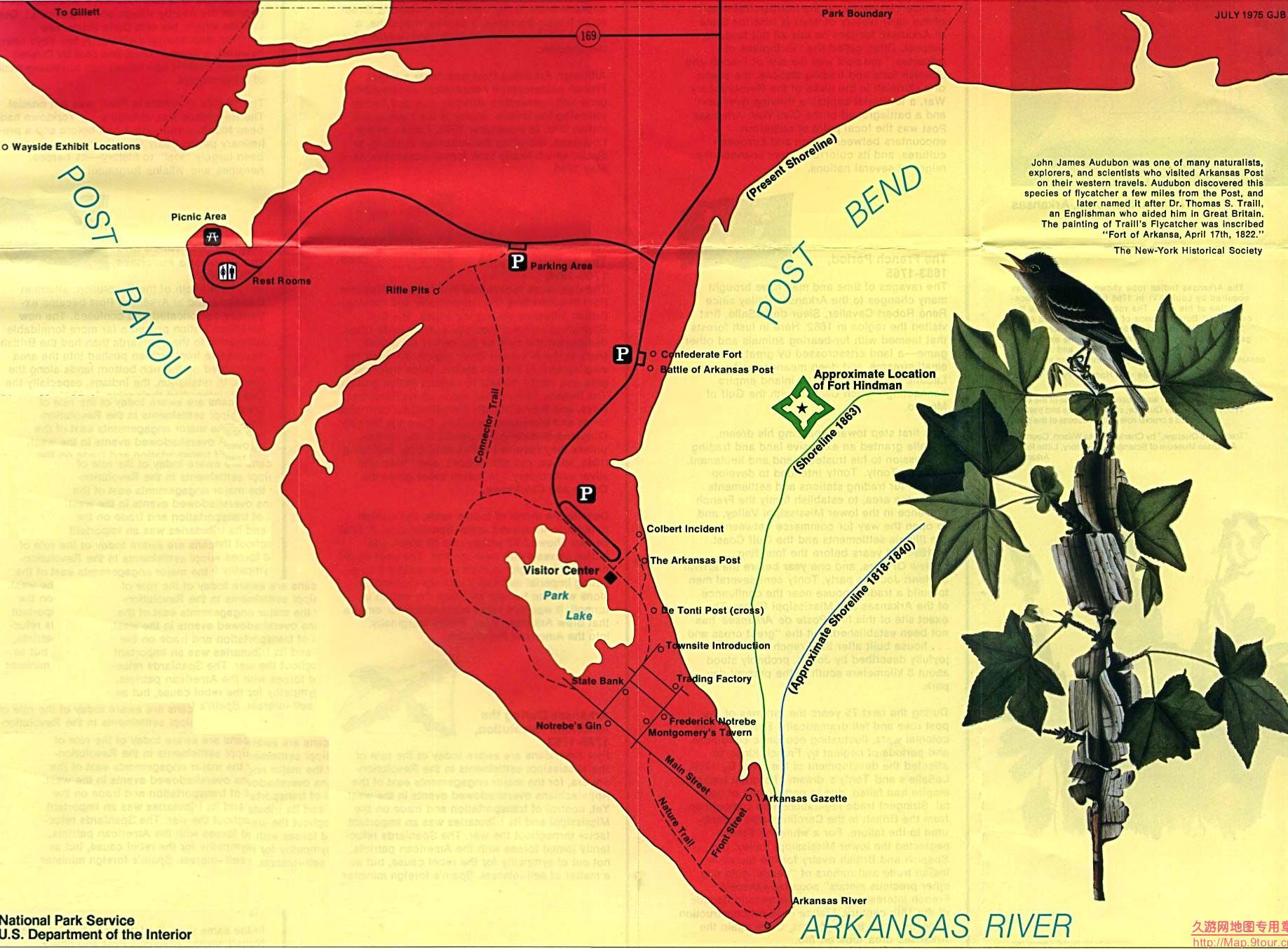美国Arkansas州ArkansasRiverPark地图,美国地图高清中文版