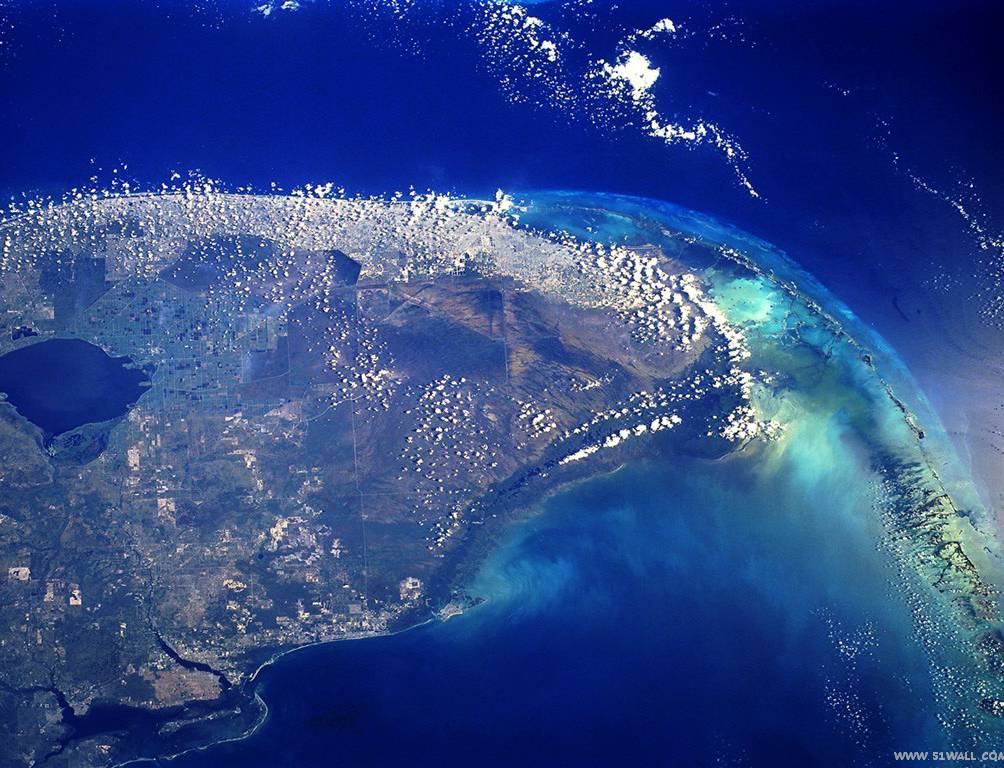 佛罗里达州-湿地卫星影象图