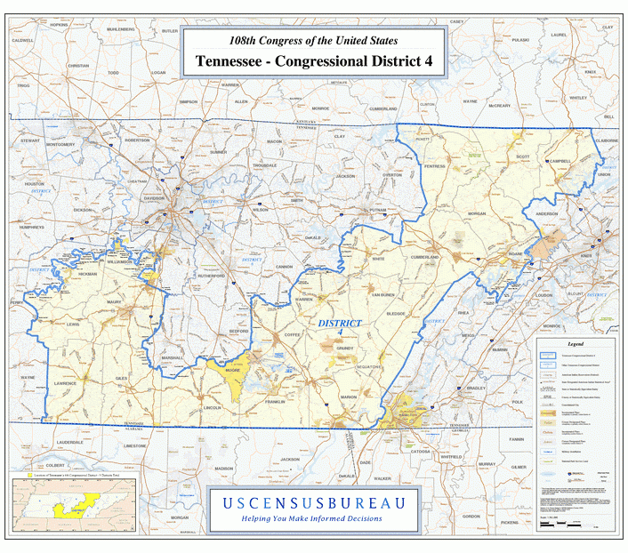 田纳西州(Tennessee)行政区划图,美国地图高清中文版