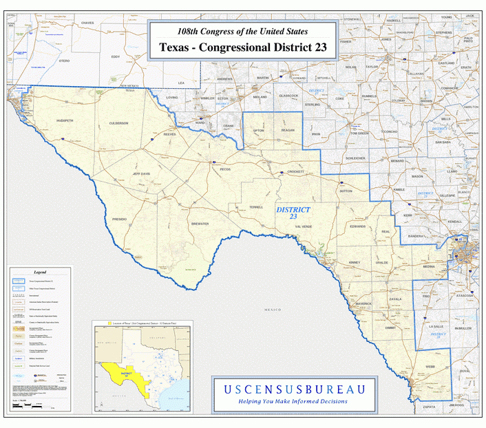 德克萨斯州(Texas)行政区划图