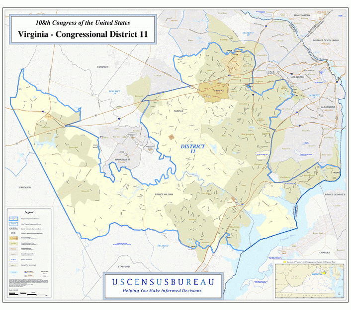 弗吉尼亚地图 (Virginia)