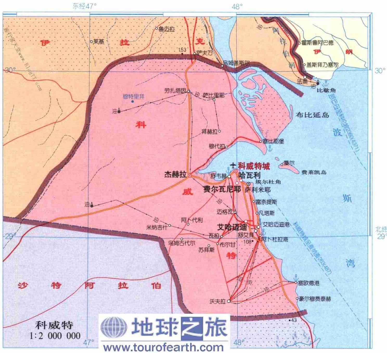 科威特地图